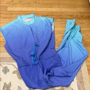 FIGS blue ombré scrub jumpsuit XS limited edition